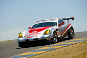 AUT 13 RK0064 01
Panoz Esperante GTLM Race Car Silver And Red Race Car Front 3/4 View On Track