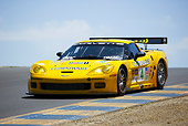 AUT 13 RK0068 01
Chevrolet Corvette C6-R Yellow Race Car 3/4 Front View On Track