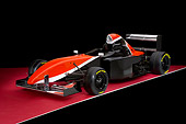 AUT 13 RK0139 01
2006 Mazda Pro Formula Black Orange And White 3/4 Front View Studio