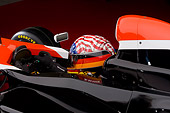 AUT 13 RK0141 01
2006 Mazda Pro Formula Black Orange And White Close Up With Driver Studio
