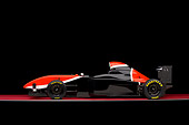 AUT 13 RK0148 01
2006 Mazda Pro Formula Black Orange And White Profile View Studio