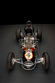 AUT 13 RK0185 01
1965 Stapp Sprint Car Black And Gold Overhead Front View Studio