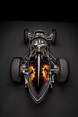 AUT 13 RK0190 01
1965 Stapp Sprint Car Black And Gold Overhead Rear View Studio