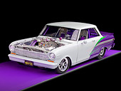 AUT 13 RK0247 01
1963 Chevrolet Nova Dragster Gray & Purple 3/4 Front View Studio