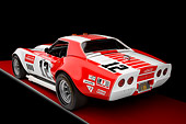 AUT 13 RK0255 01
1968 Owens/Corning Chevrolet Corvette Race Car White & Red 3/4 Rear View Studio