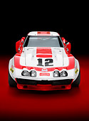 AUT 13 RK0258 01
1968 Owens/Corning Chevrolet Corvette Race Car White & Red Head On View Studio