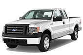 AUT 14 IZ0072 01
2010 Ford F-150 XL Supercab Pickup Truck White 3/4 Front View Studio
