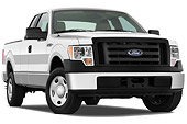 AUT 14 IZ0073 01
2010 Ford F-150 XL Supercab Pickup Truck White 3/4 Front View Studio
