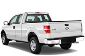 AUT 14 IZ0075 01
2010 Ford F-150 XL Supercab Pickup Truck White 3/4 Rear View Studio
