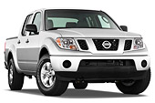 AUT 14 IZ0081 01
2012 Nissan Frontier SE Crew Cab Pickup Truck Silver 3/4 Front View Studio