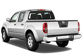 AUT 14 IZ0083 01
2012 Nissan Frontier SE Crew Cab Pickup Truck Silver 3/4 Rear View Studio
