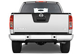 AUT 14 IZ0084 01
2012 Nissan Frontier SE Crew Cab Pickup Truck Silver Rear View Studio
