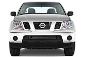 AUT 14 IZ0085 01
2012 Nissan Frontier SE Crew Cab Pickup Truck Silver Front View Studio