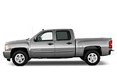 AUT 14 IZ0094 01
2011 Chevrolet Silverado Pickup Truck Hybrid Gray Profile View Studio