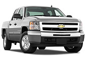 AUT 14 IZ0097 01
2011 Chevrolet Silverado Pickup Truck Hybrid Gray 3/4 Front View Studio