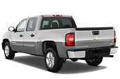 AUT 14 IZ0099 01
2011 Chevrolet Silverado Pickup Truck Hybrid Gray 3/4 Rear View Studio