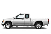 AUT 14 IZ0102 01
2011 GMC Canyon SLE Pickup Truck Silver Profile View Studio