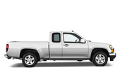AUT 14 IZ0103 01
2011 GMC Canyon SLE Pickup Truck Silver Profile View Studio