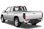 AUT 14 IZ0107 01
2011 GMC Canyon SLE Pickup Truck Silver 3/4 Rear View Studio
