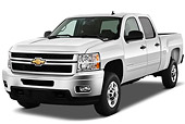 AUT 14 IZ0133 01
2013 Chevrolet Silverado 2500LT Crew Cab Pickup Truck White 3/4 Front View On White Seamless