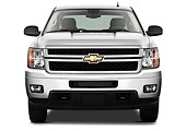 AUT 14 IZ0137 01
2013 Chevrolet Silverado 2500LT Crew Cab Pickup Truck White Front View On White Seamless