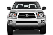 AUT 14 IZ0145 01
2011 Toyota Tacoma PreRunner Off Road Double Cab Silver Front View On White Seamless