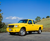 AUT 14 RK0916 01
2003 Ford Ranger Super Cab Edge Yellow Low 3/4 Front View On Pavement
