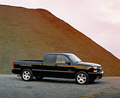 AUT 14 RK0944 02
2003 Chevy Silverado SS 1500 Black 3/4 Side View By Dirt Pile Filtered