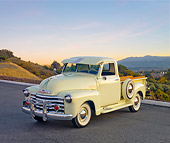 AUT 14 RK1606 01
1949 Chevrolet Pickup Truck Cream 3/4 Front View On Pavement