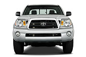 AUT 14 IZ0012 01
2010 Toyota Tacoma Access Cab Pickup Truck Silver Head On View Studio