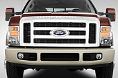 AUT 14 IZ0017 01
2010 Ford F-350 Crew Cab Pickup Truck Maroon Head On View Studio