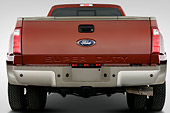 AUT 14 IZ0021 01
2010 Ford F-350 Crew Cab Pickup Truck Maroon Rear View Studio