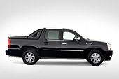 AUT 14 IZ0027 01
2008 Cadillac Escalade EXT Pickup Truck Black Profile View Studio