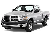 AUT 14 IZ0033 01
2008 Dodge Ram 1500 Pickup Truck White 3/4 Front View Studio