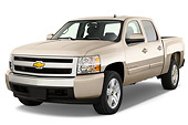 AUT 14 IZ0034 01
2008 Chevrolet Silverado 1500 Crew Cab Pickup Truck Silver 3/4 Front View Studio