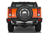 AUT 14 IZ0044 01
2010 Hummer H2 SUT Orange Rear View Studio