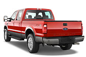 AUT 14 IZ0054 01
2010 Ford F-250 Crew Cab Red 3/4 Rear View Studio