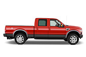 AUT 14 IZ0056 01
2010 Ford F-250 Crew Cab Red Profile View Studio
