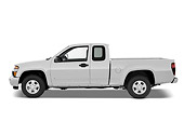 AUT 14 IZ0059 01
2007 Chevrolet Colorado Extended Cab Pickup Truck White Profile View Studio