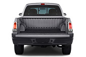 AUT 14 IZ0067 01
2008 Mitsubishi Raider Double Cab LS Pickup Truck Gray Rear View Tailgate Down Studio