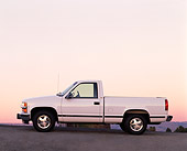 AUT 14 RK0011 03
1997 Chevrolet 1500 Full Size White Profile On Pavement At Dusk