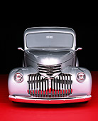 AUT 14 RK0673 02
1946 Chevrolet Pick Up Truck Silver Head On View Studio