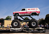 AUT 14 RK0840 20
Chevrolet Monster Truck Big Dummy Crushing Cars Profile View