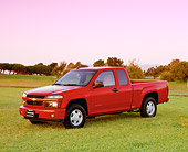 AUT 14 RK1026 02
2004 Chevy Colorado LS Extended Cab Red 3/4 Front View On Grass