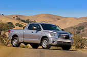 AUT 14 RK1235 01
2007 Toyota Tundra Double Cab Limited TRD Slate 3/4 Side View On Pavement By Hills