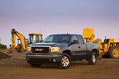 AUT 14 RK1330 01
2007 GMC Sierra 1500 4WD Extended Cab SLE1 Gray 3/4 Front View By Construction Equipment