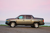 AUT 14 RK1364 01
2008 Honda Ridgeline RTS Gray Profile View On Dirt By Water