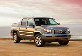 AUT 14 RK1380 01
2008 Honda Ridgeline Pickup Truck Gray 3/4 Front View By Ocean