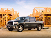 AUT 14 RK1471 01
2008 Toyota Tundra Crewmax Green 3/4 Front View On Pavement By Construction