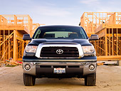 AUT 14 RK1472 01
2008 Toyota Tundra Crewmax Green Front View On Pavement By Construction